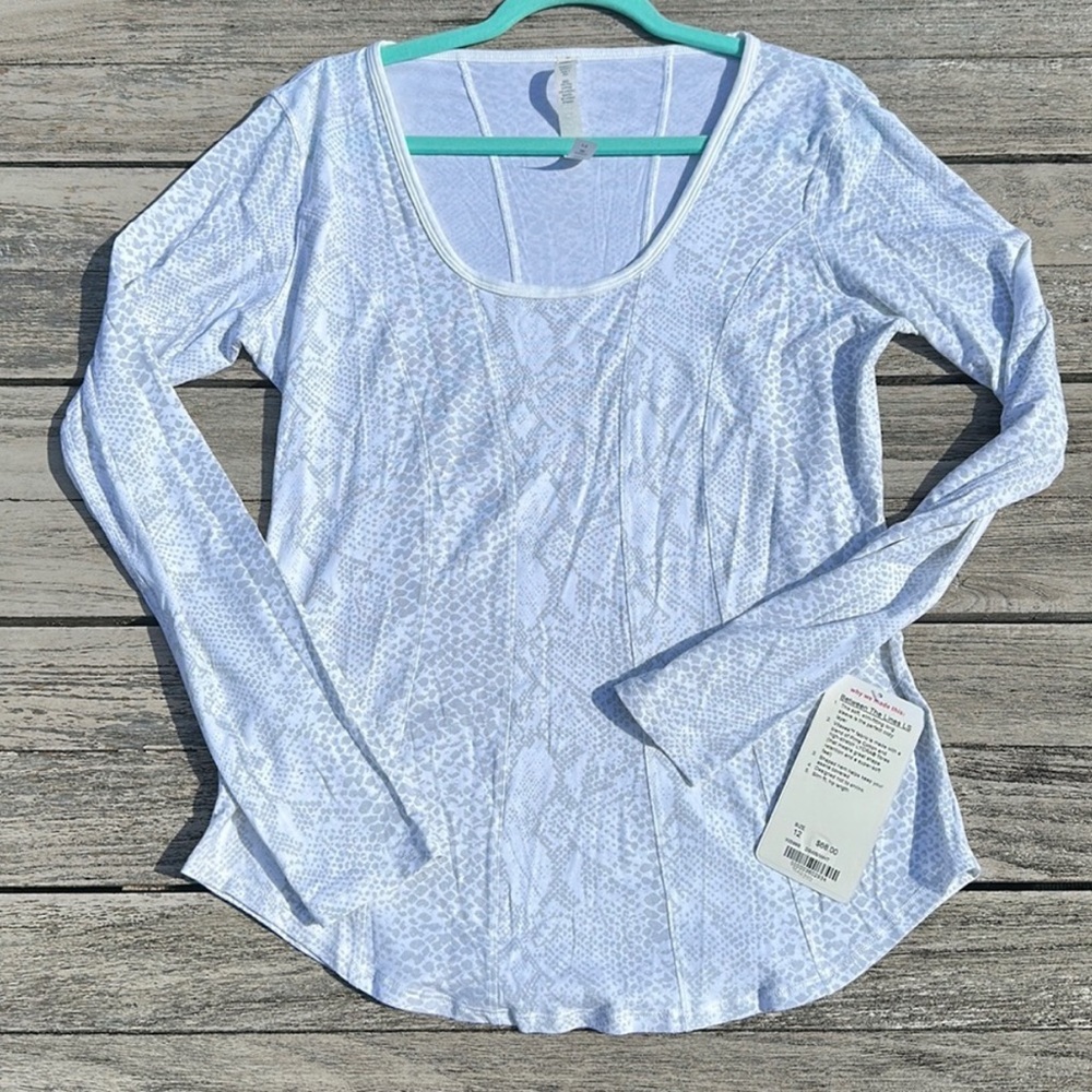 NWT Lululemon Between the Lines Elegant White Women's Top